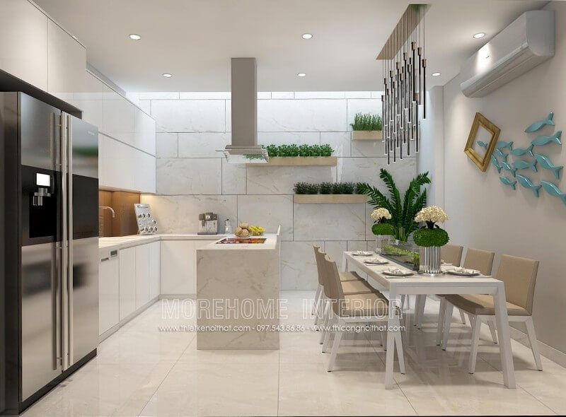 Morehome giới thiệu tới khách hàng mẫu tủ bếp giá rẻ đang rất được ưa chuộng.