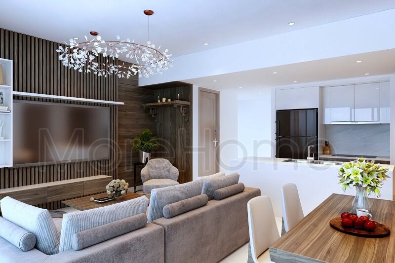 Mẫu bàn thờ treo tường hiện đại với chân đỡ cách điệu hoa văn đơn giản, tinh tế được nhiều gia chủ yếu thích và hướng đến.